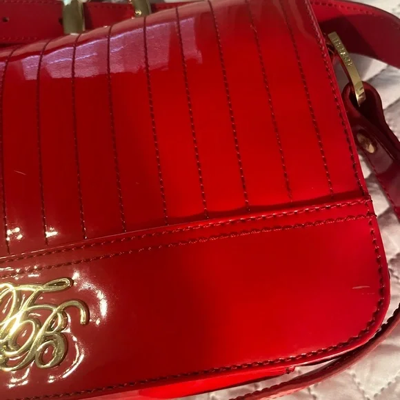 Ted Baker Red Patent Bag - Picture 6 of 14